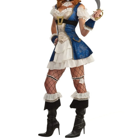 # 0759+ Pirate Adventure Costume for Women - Red, Blue, and White - Picture 4 of 7